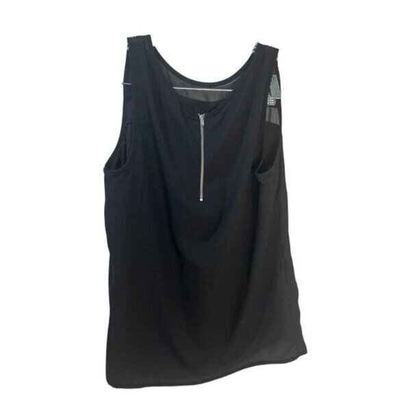 Forever 21 Zip‎ Half Placket Sleeveless Blouse Small NWOT - Picture 6 of 6